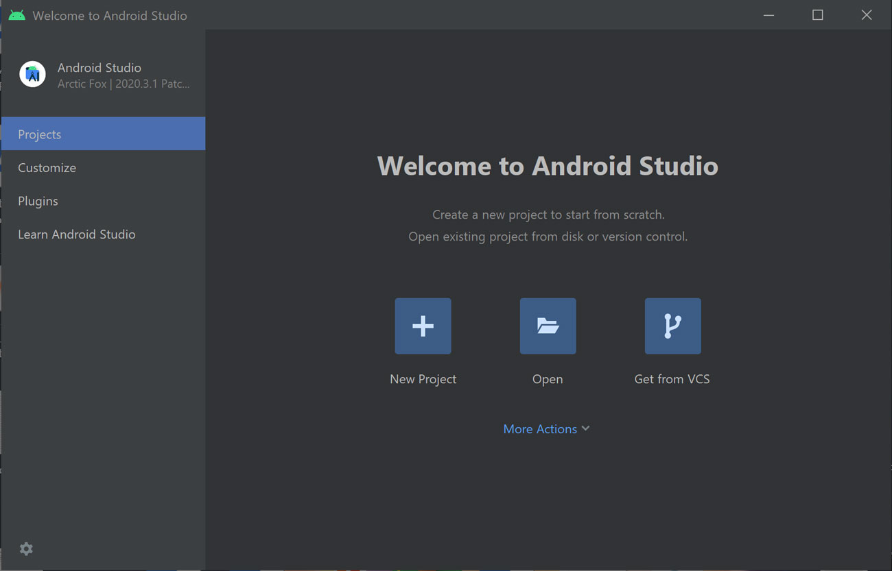 Create a New Project in Android Studio